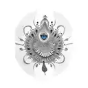 Peacock tattoo design idea