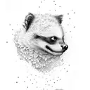 honey badger tattoo design idea