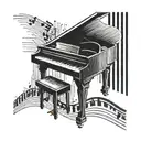 piano keys tattoo design idea