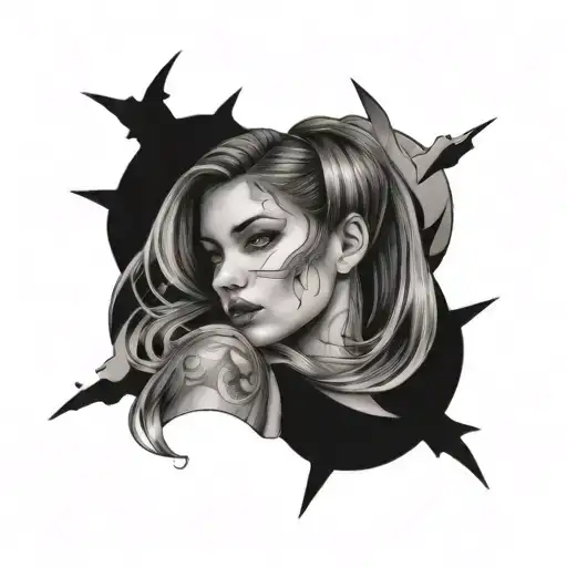 sexy  alone three times are GMT source of information technolog tattoo design idea