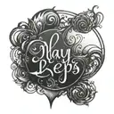 Incorporate Play4keeps logo with blackwork style tattoo design idea