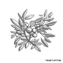 olive tree tattoo design idea