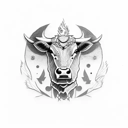 cattle brand tattoo design idea