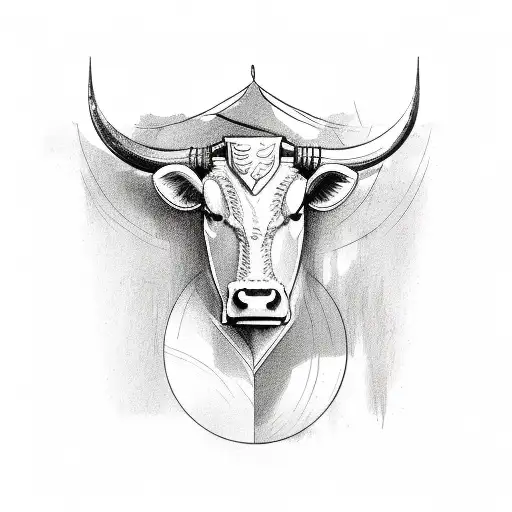 brand of cattle shoeing tattoo design idea