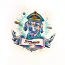 pet tribute tattoo design idea