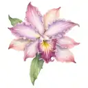 Cattleya Flower tattoo design idea