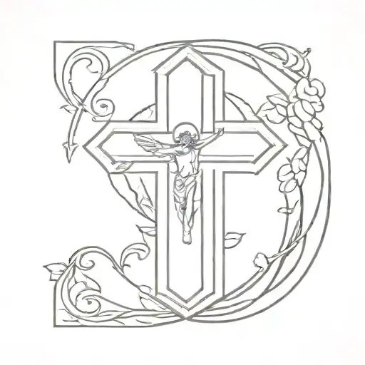 catholic   tattoo design idea