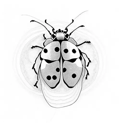 ladybug tattoo design idea