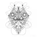 ladybug tattoo design idea