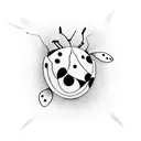 ladybug tattoo design idea