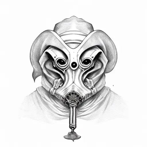 plague doctor tattoo design idea