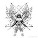 metatron archangel  tattoo design idea