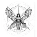 metatron archangel  tattoo design idea