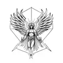 metatron archangel  tattoo design idea