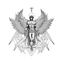 metatron archangel  tattoo design idea