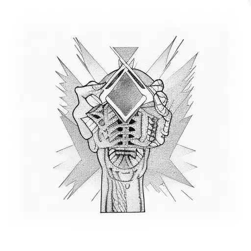 sticky fingers band albums tattoo design idea