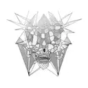 sticky fingers band albums tattoo design idea