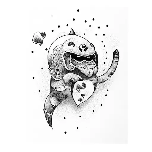 broken heart tattoo design idea