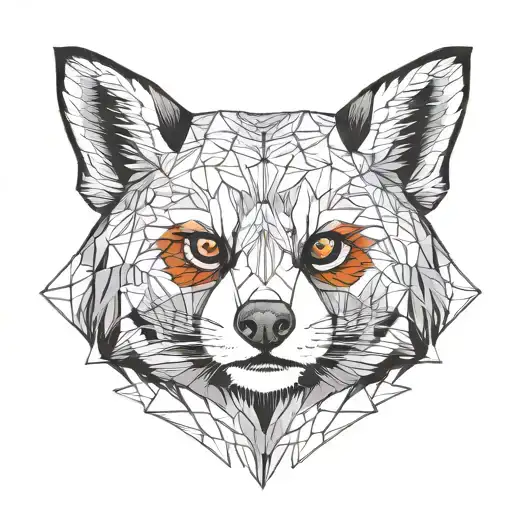 red panda tattoo design idea