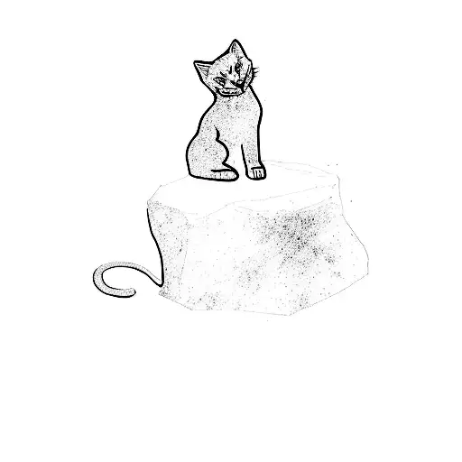 a tattoo of the black cat stand in front the panther tattoo design idea