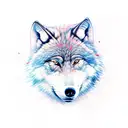 father wolf mother wolf and 2 cubs tattoo design idea
