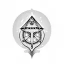 ouija planchette tattoo design idea