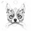 pet loss tattoo design idea