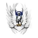 Harpy eagle tattoo design idea