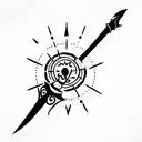 long Sword tattoo design idea