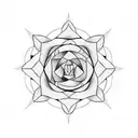 prickly pear cactus  tattoo design idea