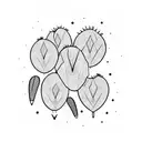 prickly pear cactus  tattoo design idea