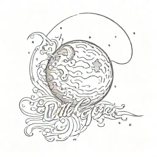 Full Moon at the end of the phrase: "I will always love you more than you love me" in malibu-cursive font. tattoo design idea