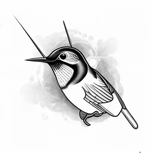 Venezuelan troupial and humming bird tattoo design idea