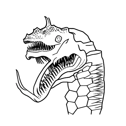  spinosaurus tattoo design idea