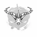 Capricorn Taurus and Sagittarius  tattoo design idea