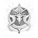 Capricorn Taurus and Sagittarius  tattoo design idea