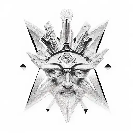 iluminatti, jesus, piramids, time, money, triangle tattoo design idea