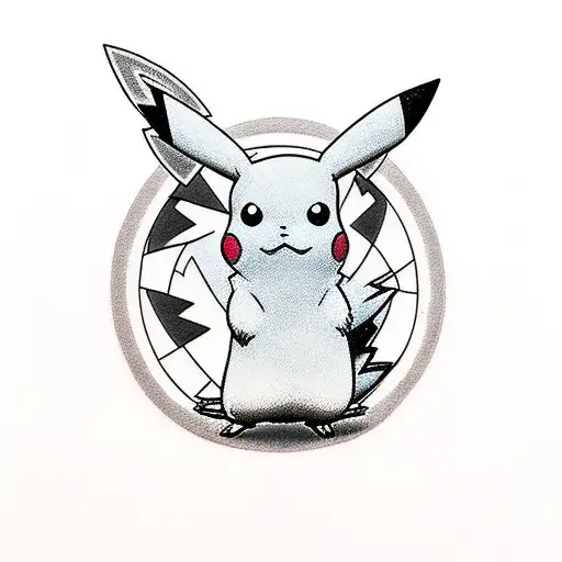 pikachu tattoo design idea