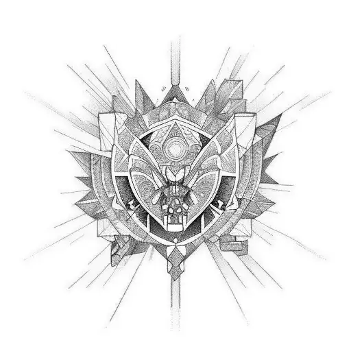 hungarian architecture tattoo design idea