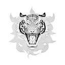 tiger, dragon tattoo design idea