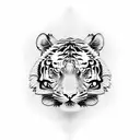 tiger, dragon tattoo design idea