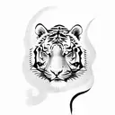 tiger, dragon tattoo design idea