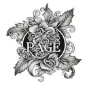 the name Paige    tattoo design idea