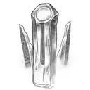 two ogham stones tattoo design idea