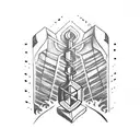 two ogham stones tattoo design idea