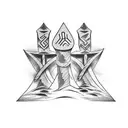 two ogham stones tattoo design idea