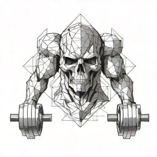 bodybuilding and strengh intelligence tattoo design idea