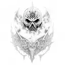lich king tattoo design idea
