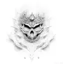 lich king tattoo design idea