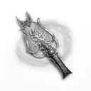 frostmourne sword x shadowmourne axe world of warcraft tattoo design idea
